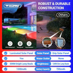 WdtPro 4 Pack Solar Color Changing Lights, 10 Lighting Modes Solar Lights - Image 5