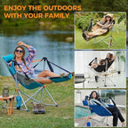 KingCamp Hammock Chair with Footrest – Heavy Duty Swinging Rocking Camping - Image 3