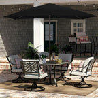 JEAREY 6.5x10 ft Rectangular Patio Umbrellas Rectangle Outdoor Umbrella - Image 4