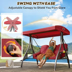 3 in 1 Outdoor Porch Swing - Image 4