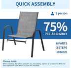 PIZZELLO Patio Chairs Set of 6 - Image 6