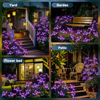 Solar Garden Lights 2 Pack Waterproof Solar Swaying Starburst Light Outdoor - Image 7