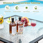 Tangkula 35 Inch Patio Dining Table - Image 9