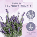 Butterfly Craze Lavender Artificial Flower Stems - Image 2