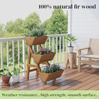 3-Tier Wooden Vertical Raised Garden Bed - Image 3