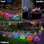 Solar Lights Outdoor Pathway Waterproof 8 Pack Color Changing LED Acrylic - Image 3