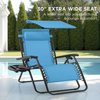 Best Choice Products 30” Wide Folding Zero Gravity Outdoor Recliner Patio - Image 3