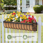 Railing Planter Boxes, 30 Inch Window Boxes Planters, Balcony Planters - Image 3