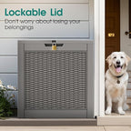 Outdoor Storage Box, Resin Deck Boxes Indoor and outdoor, Waterproof Storage - Image 7