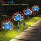 Solar Garden Lights Outdoor, 4 Pack Total 480 LED Solar Firework Lights - Image 3