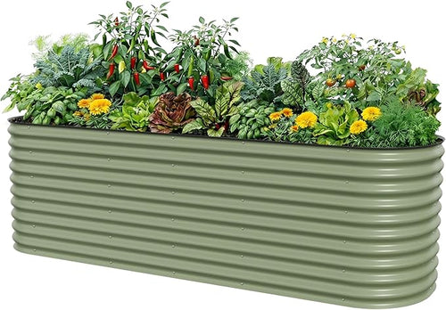 32" Extra Tall Raised Garden Bed Kits, 2.5 x 9.5 x 2.7ft Deep Root 10 in 1 by VegoGarden