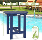 Y&M Outdoor Side Table, Waterproof Four-Legged Round Entryway End Table - Image 5