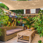 AsterOutdoor Sun Shade Sail Rectangle 8' x 12' UV Block Canopy - Image 9