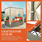 Harper & Bright Designs Adjustable Outdoor Sun Lounger - Image 5