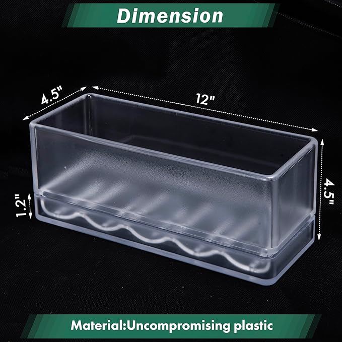 D'vine Dev 12 Inch Window Box Planter, Rectangle Plastic Herb Planter - Image 2