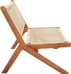SAFAVIEH Outdoor Collection Kobina Natural Acacia Wood/Natural Rope Foldable - Image 9