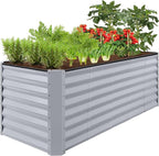 Best Choice Products 8x2x2ft Raised Outdoor Metal Garden Bed, Deep Root Box by BestChoiceProducts