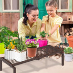 1 Tier Metal Plant Stand Indoor Outdoor, Potted Multiple Flower Pot Holder Rack - Image 5