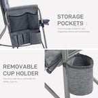EVER ADVANCED Lightweight Folding Rocking Camping Chair, Padded Portable Rocker - Image 8
