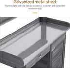 Yaheetech Outdoor Potting Bench Table, Garden Workstation w/Metal - Image 9