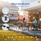 addlon 50FT LED Outdoor String Lights - Image 5