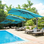 HOTEEL10x10ft Patio Umbrella Cantilever Umbrellas - Image 11