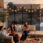 VINGLI Privacy Fence Panels, 72H’’ x 47W’’ Metal Privacy Screen Freestanding - Image 2