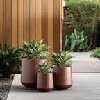 Kante 15.3"+11.6"+8.2" Dia Round Concrete Planter, Large Outdoor Indoor Planter - Image 5