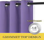 NICETOWN Sliding Door Window Treatment Blackout Patio Door Curtain Panels - Image 5