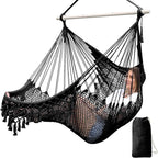 Chihee Hammock Chair Super Large Soft-Spun Cotton Rope Weaving Hanging Chair by Chihee
