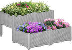 Outsunny 4 Piece Raised Garden Bed by Outsunny