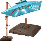 Best Choice Products 10ft Square Cantilever Patio Umbrella w/Base Included by BestChoiceProducts