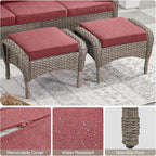Belord Outdoor Ottomans for Patio Foot Rest - Image 6