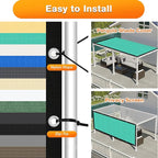 Artpuch Outdoor Pergola Shade Cover 8' X 14' Sun Shade Cloth - Image 5