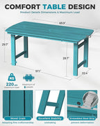 Ciokea HDPE Outdoor Dining Table - Image 4