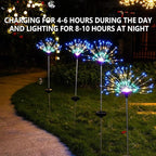 4 PCS Solar Firework Light, Outdoor Solar Garden Decorative Lights 120 LED - Image 7