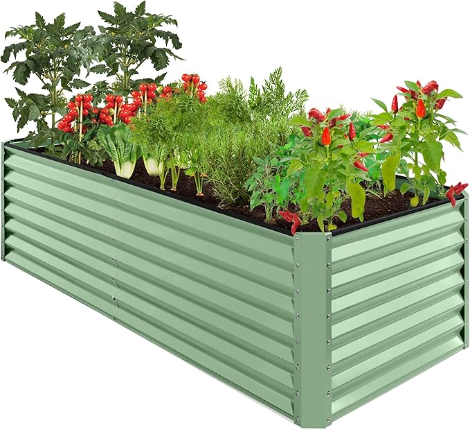 Best Choice Products 8x4x2ft Outdoor Metal Raised Garden Bed, Deep Root Planter by BestChoiceProducts