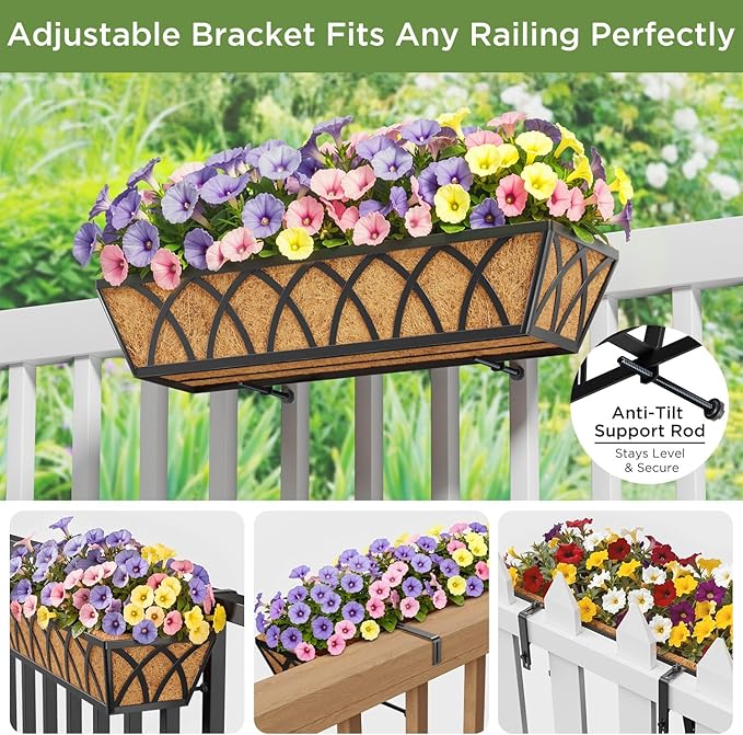 Y&M Planter, 24in Metal Box - Image 3