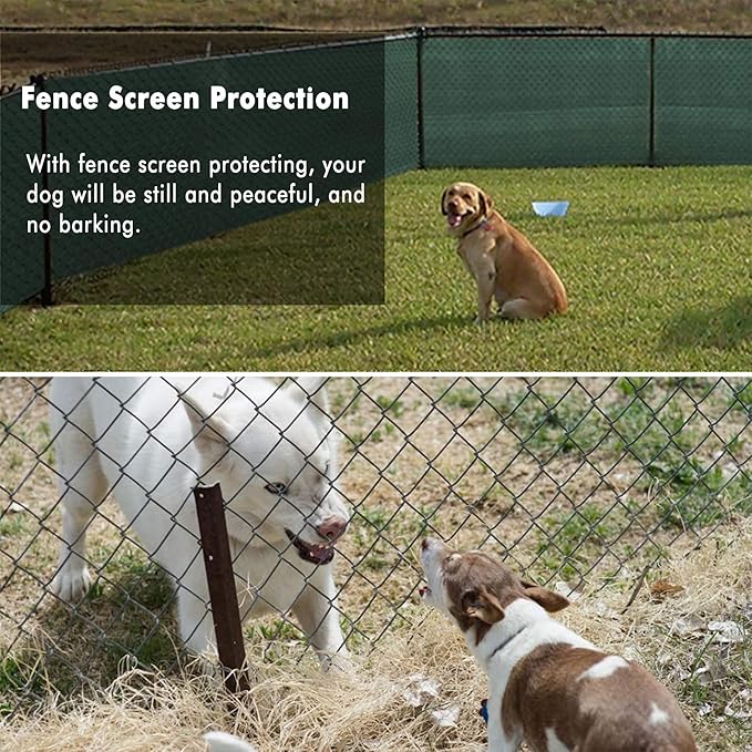 UPGRADE Privacy Fence Screen 3'x44' Dark Green Outdoor 90% Visibility Blockage - Image 7