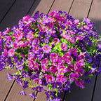 Artificial Flowers for Outdoors, UV Resistant Fake Silk Morning Glory, - Image 2