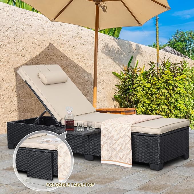 WAROOM Outdoor Chaise Lounge Chairs - Image 3