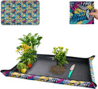 Extra Large Repotting Mat for Indoor Plants Transplanting and Dirt Control by FocusonGardeningProjects