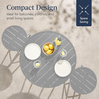 Best Choice Products 3-Piece Patio Dining Set, Bar Height, Outdoor Bistro Set - Image 6