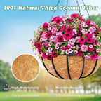 Y&M 2pcs 10“ Round Coconut Fiber Liner - Image 6