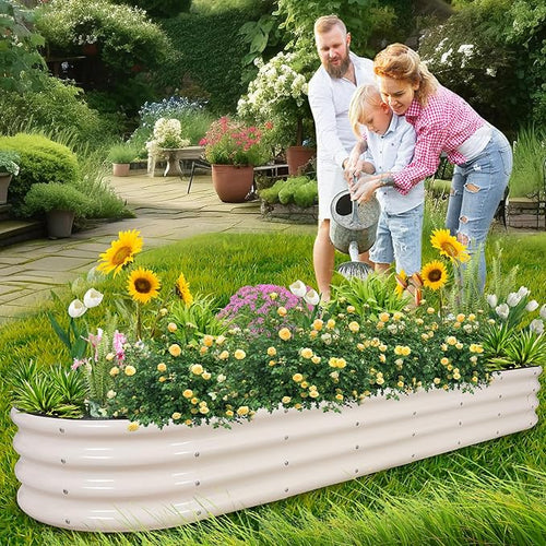 1MORE Galvanized Raised Garden Bed- Planter Garden Boxes Outdoor, Raised Beds - Image 2