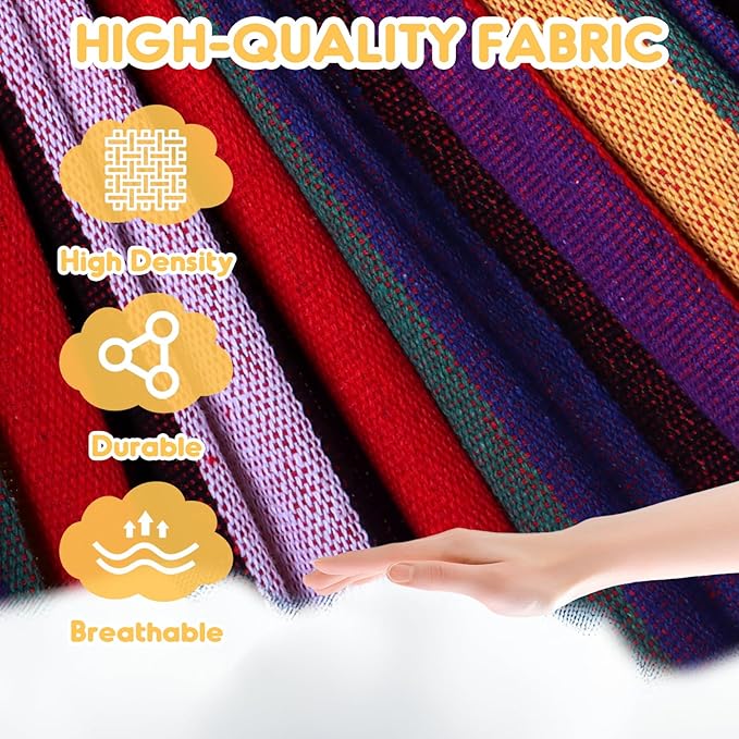 ANYOO Cotton Hammock Portable Camping Hammocks - Image 2