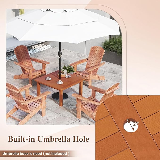 Tangkula Patio Coffee Table - Image 5