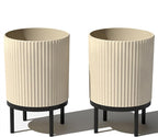 Veradek Demi Series Round Planter w/Stand by VeradekOutdoor