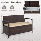 Tangkula 42 Gallon Outdoor Bench - Image 3