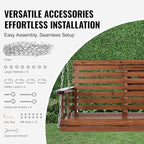 VEVOR Wooden Porch Swing 5 ft, Patio Bench Swing - Image 5